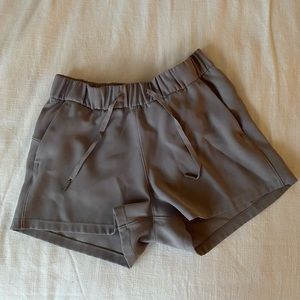 Lululemon Mid-rise Grey Athletic Shorts